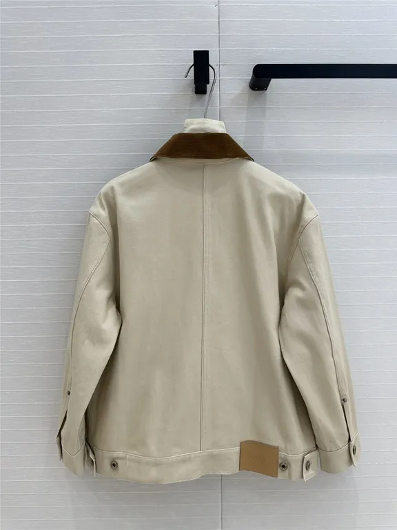 Loewe corduroy lapel barn coat